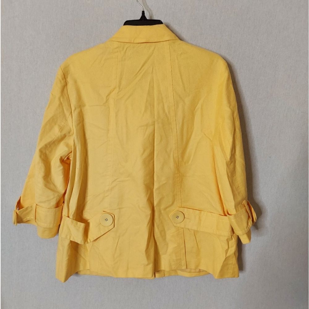 ColdWater Creek yellow 3-button blazer‎ - Picture 5 of 9